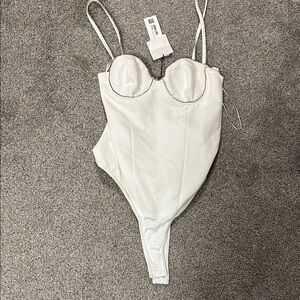 Chic White diamond Bodysuit